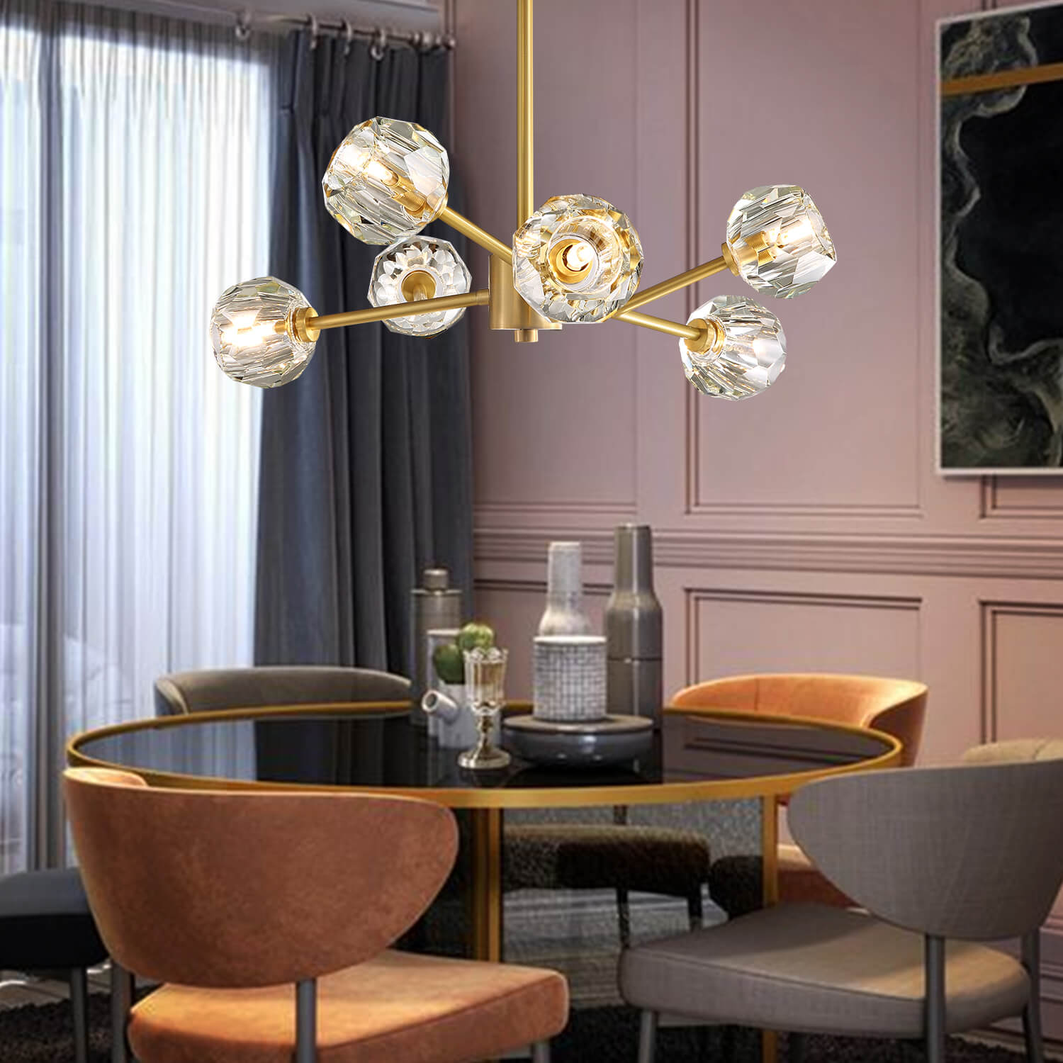 MOOONI-Modern-Gold-Sputnik-Globe-Crystal-Chandelier-Dining-Room-6-Lights