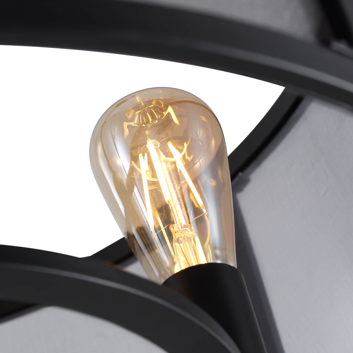 Moooni® Black Farmhouse Iron Caged Pendant Light