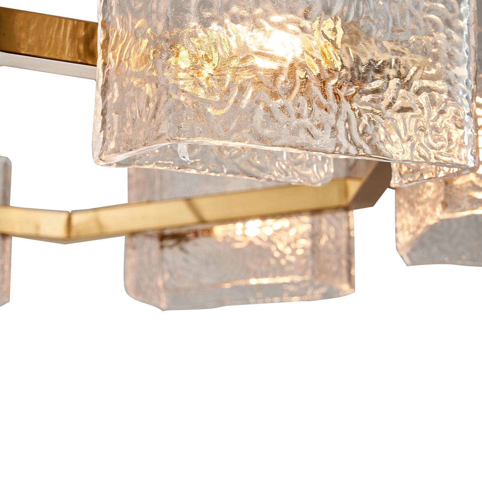 Modern-Hexagon-Hollow-Gold-Metal-Frame-Round-Chandelier