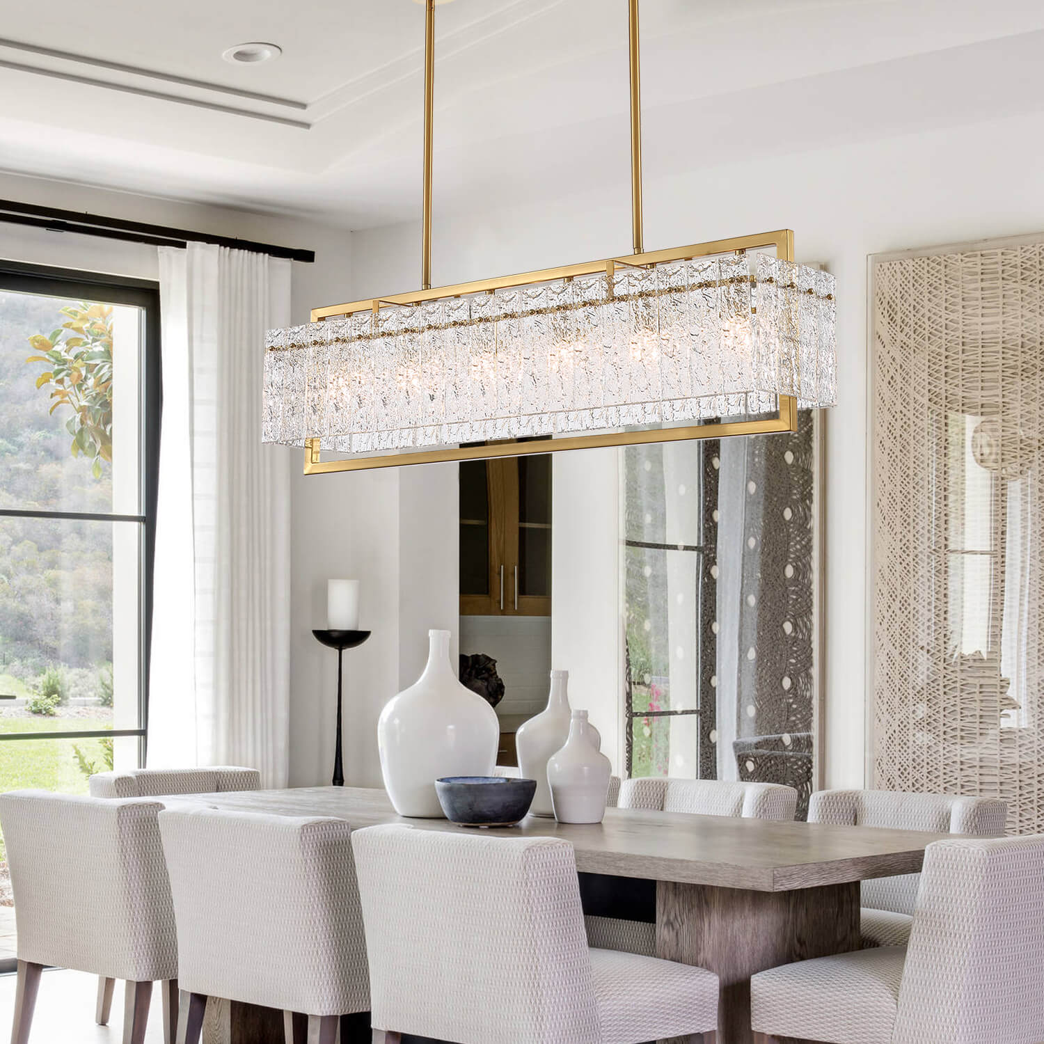 Modern-Gold-Rectangular-Metal-Frame-Crystal-Chandelier