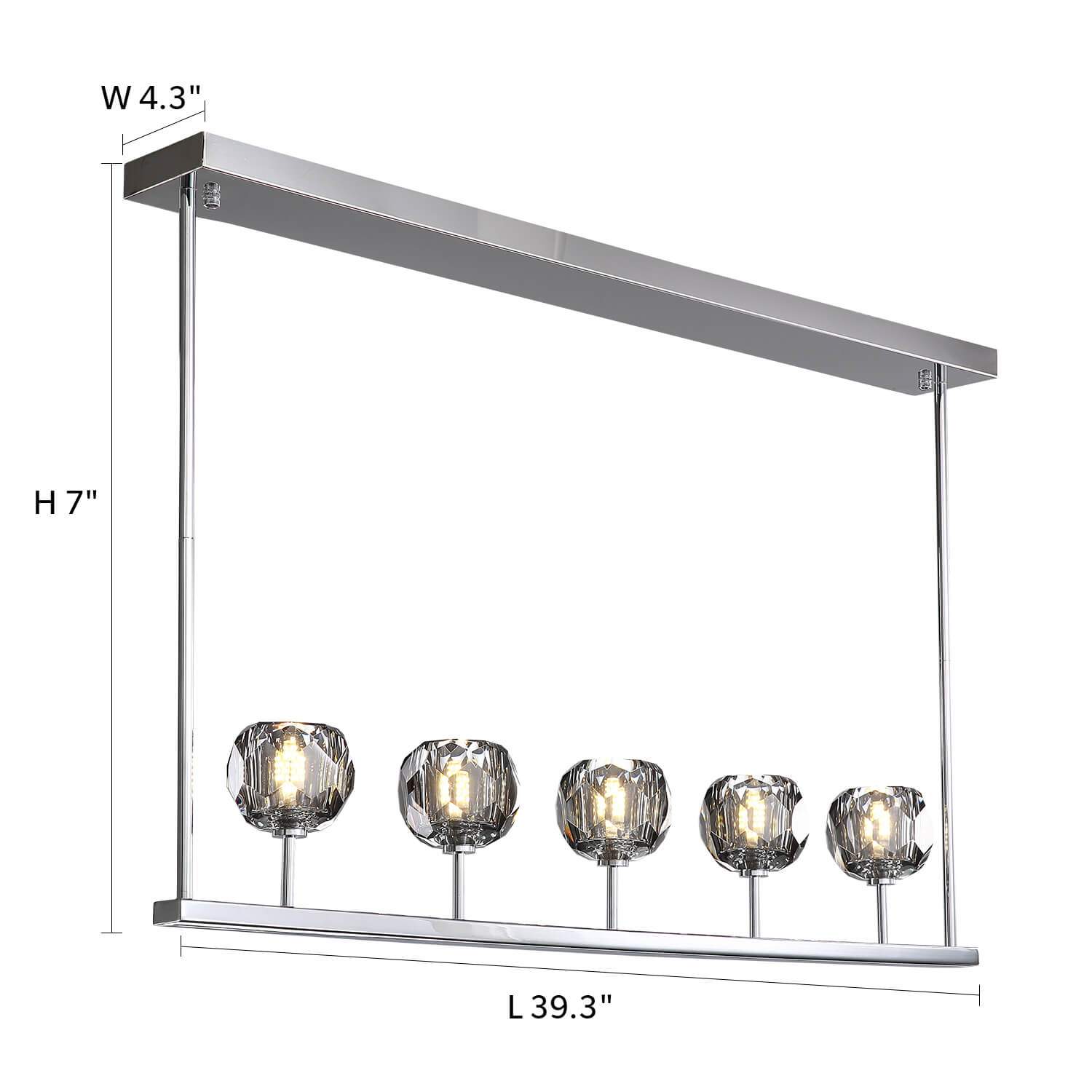 Modern-Chrome-Linear-Island-Crystal-Chandelier-Pendant-Lighting