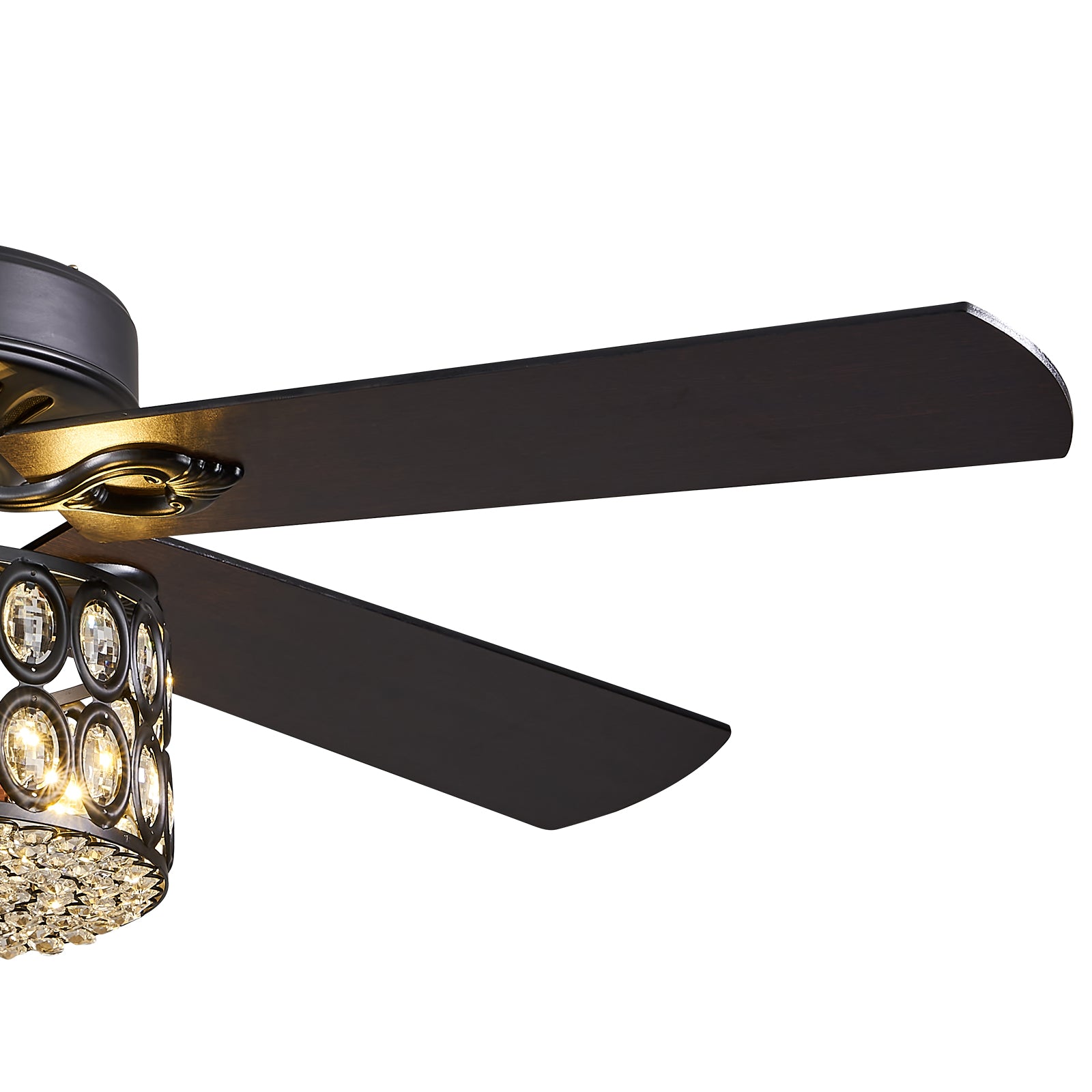 MOOONI-Ceiling-Fan-Light-Matte-Black-Industrial-Double-Layer-Oval-Crystal-Fandelier-50“-Blade