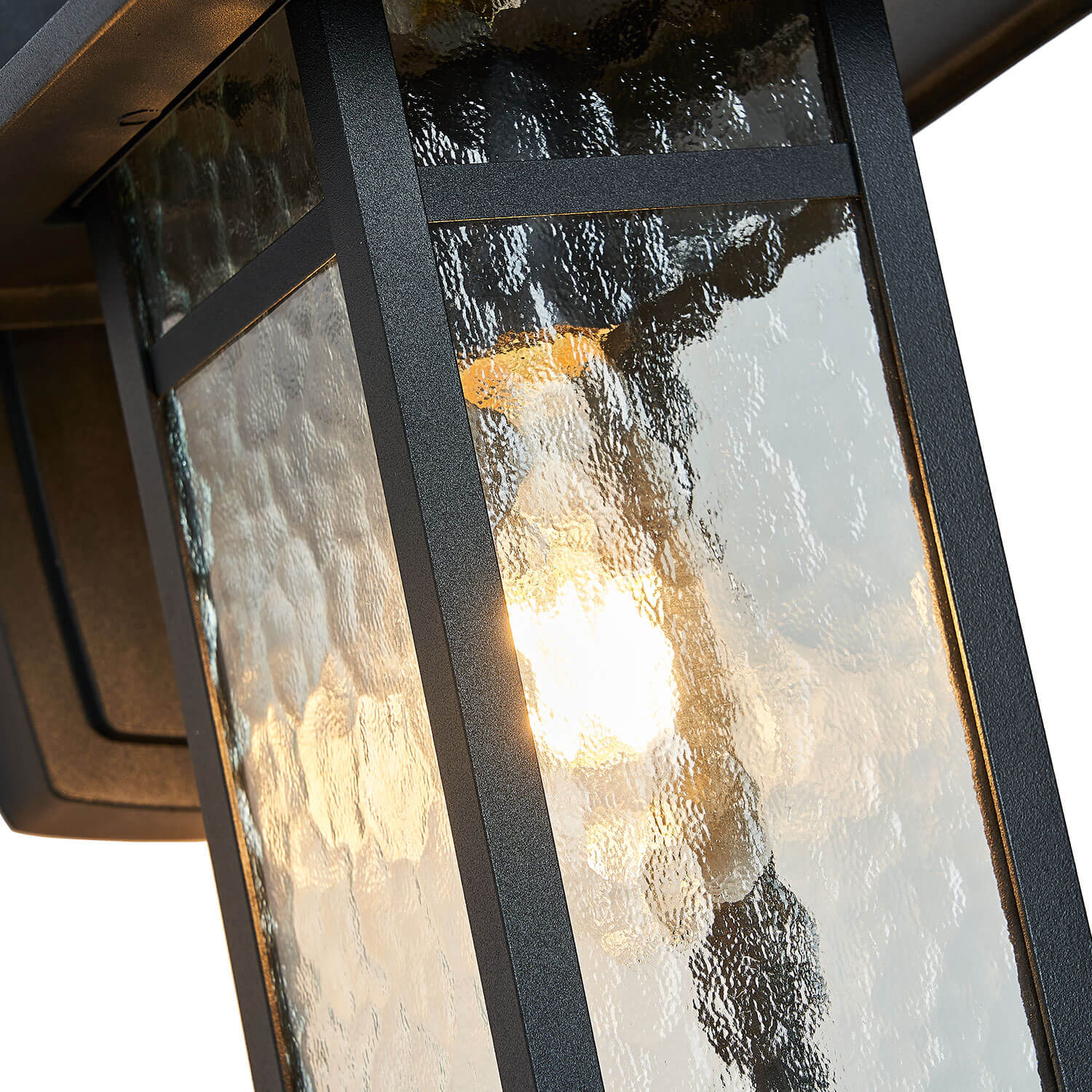 Farmhouse-Matte-Black-Frosted-Glass-Lampshade-Outdoor-Wall-Lamp