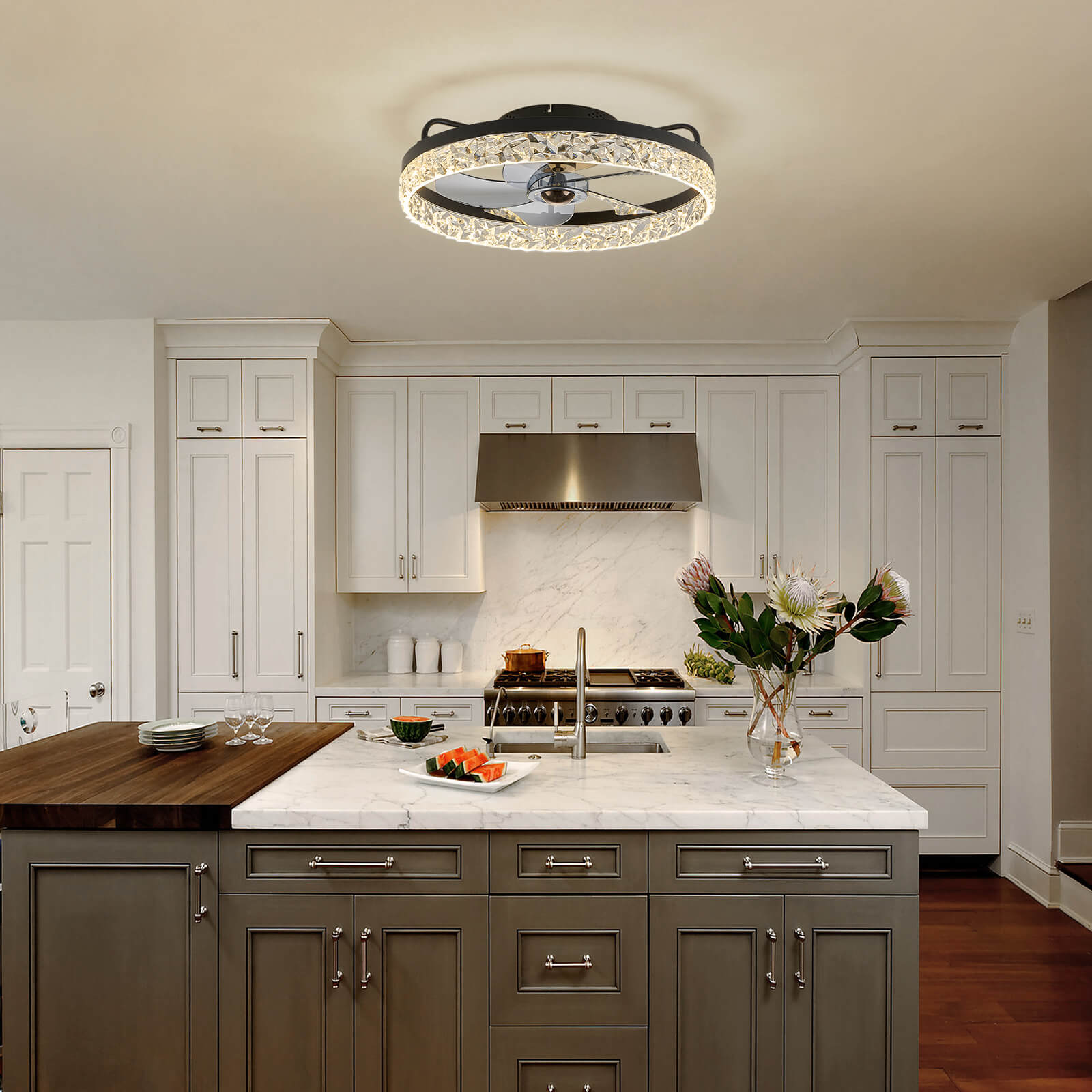 Luxury Shining Diamond Ring Fandelier