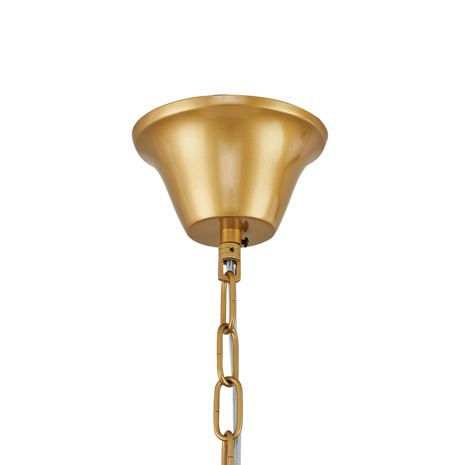Gold Courtly Round Candle Chandelier 6 lights