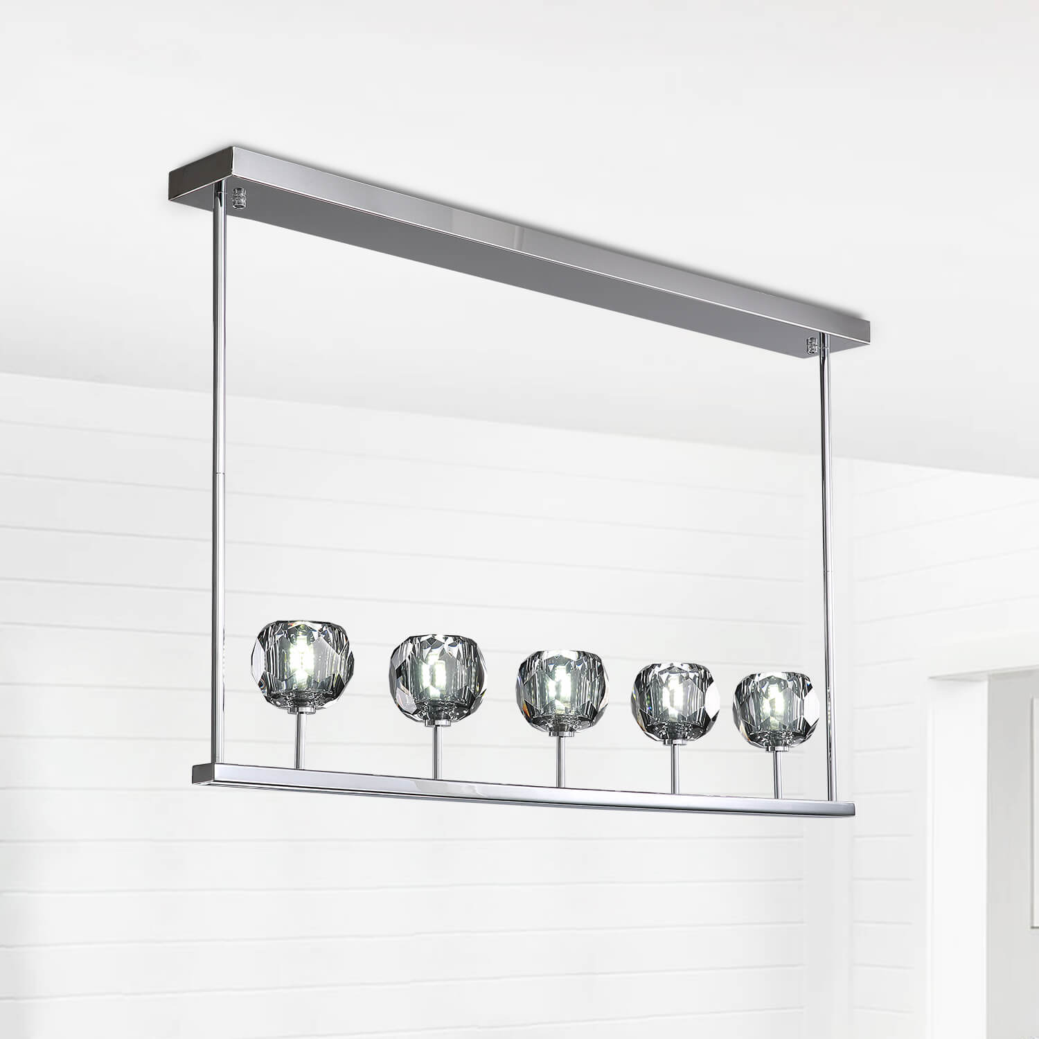 Modern-Chrome-Linear-Island-Crystal-Chandelier-Pendant-Lighting