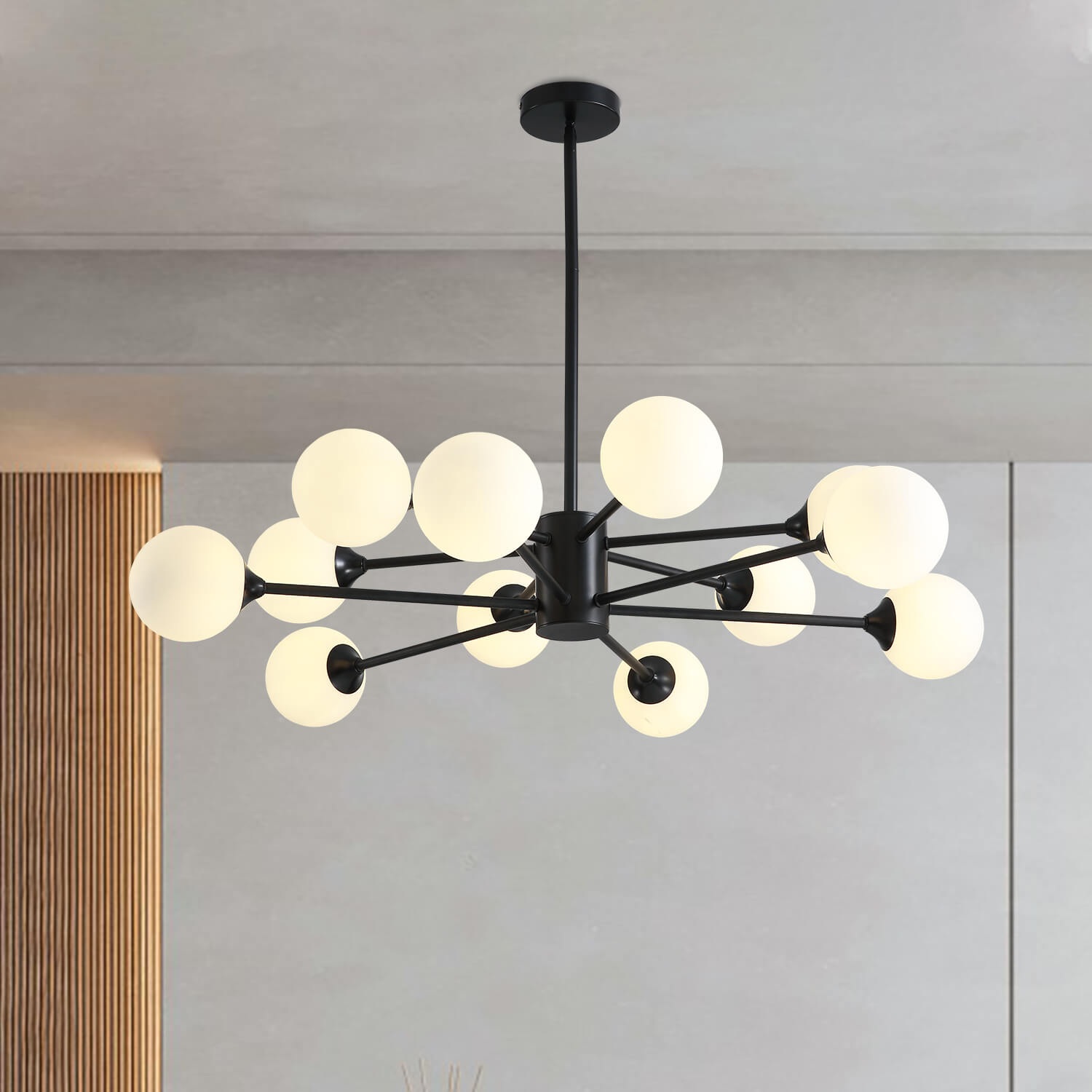 Normcore Black Globe 12 Lights Ceiling Lamp