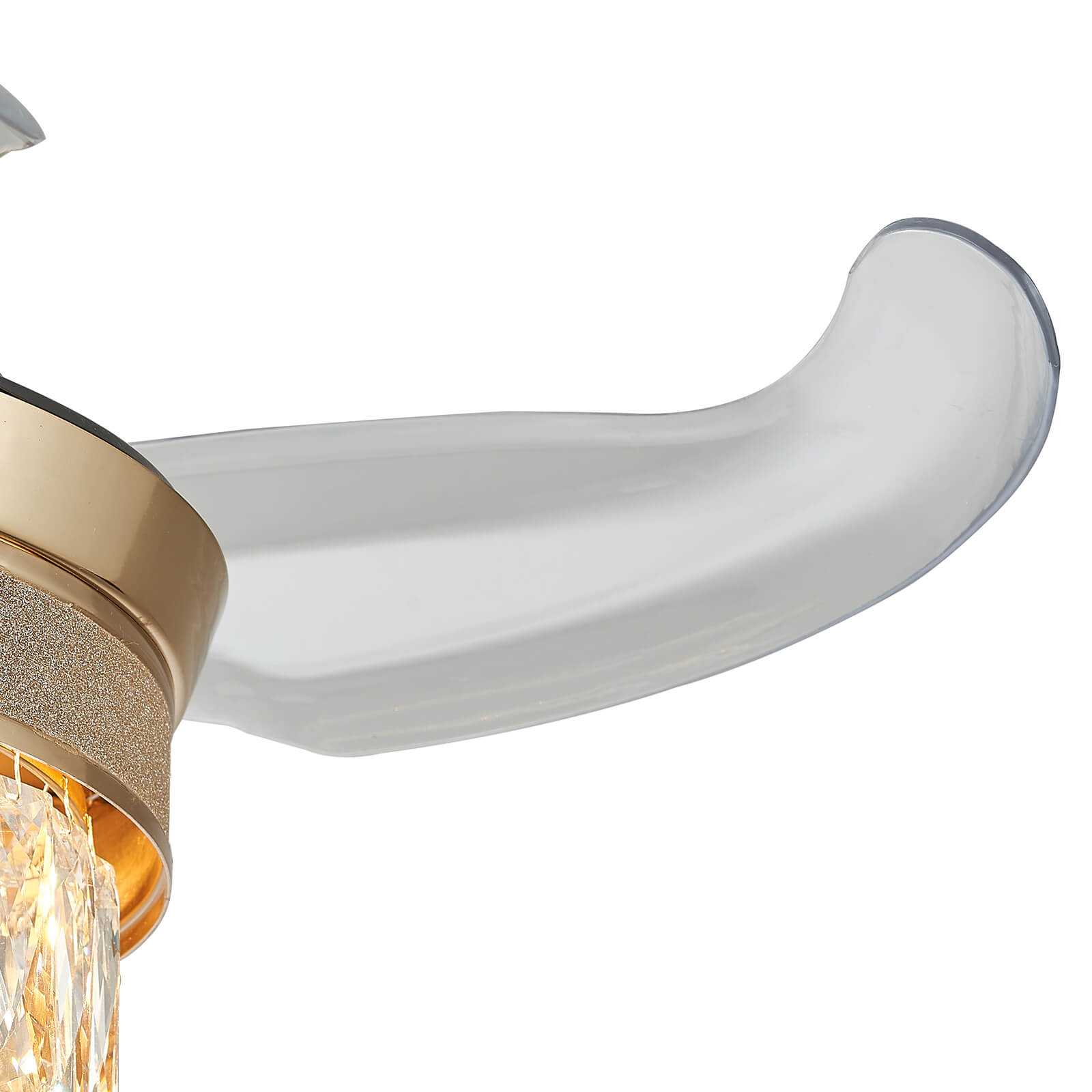 Top Rated French Golden Crystal Retractable Fandelier