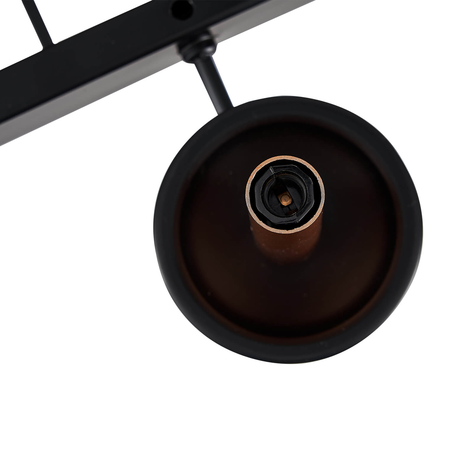 Rustic Candelabra Black Iron Frame Chandelier