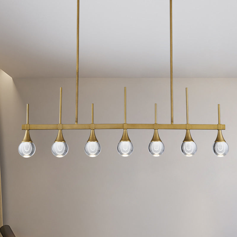 Moooni® Sputnik 7 Lights Drop-shaped Globe Crystal Chandelier