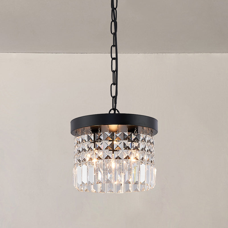 Round 3+1 Pendant Light With Crystal