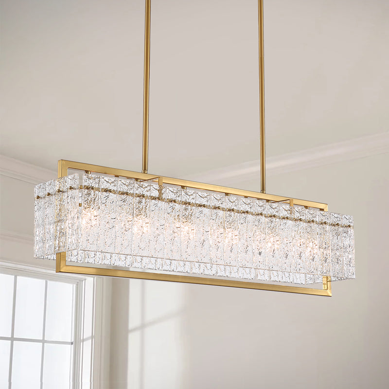 Modern Rectangular Pendant Lighting Fixture