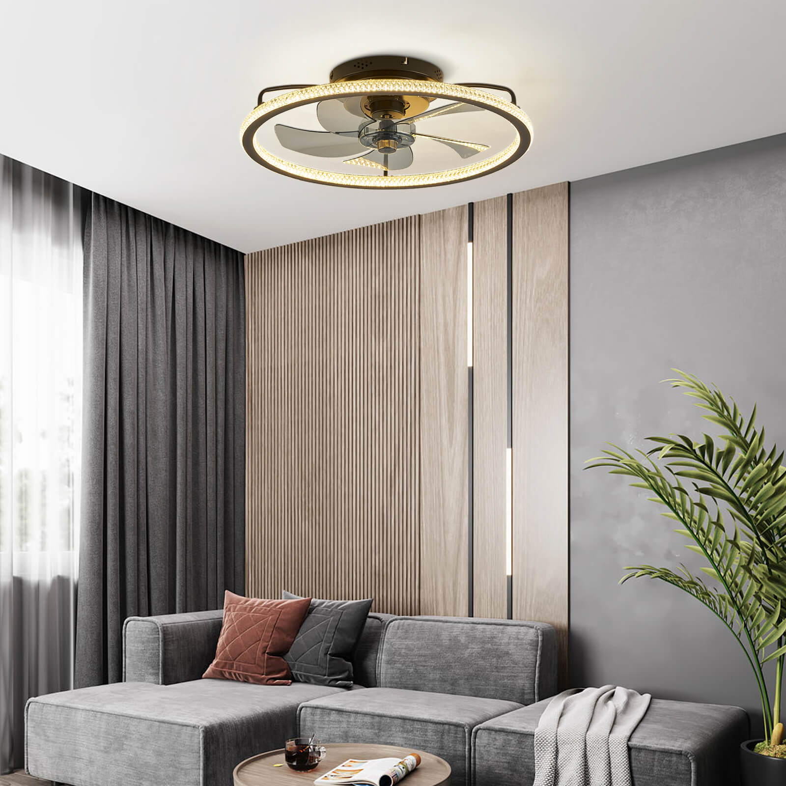 Minimalism Sparkling Diamond Fandelier